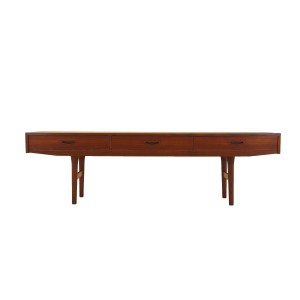 Lowboard tekowy, duński design, lata 60, produkcja: Dania