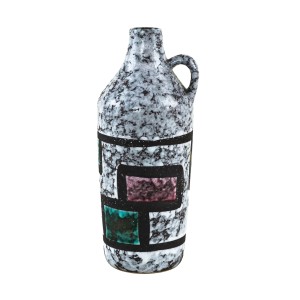 Wazon ceramiczny z uchem, niemiecki design, lata 60, produkcja: Strehla
