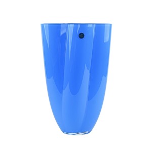 Wazon niebieski, duński design, lata 80, produkcja: Royal Copenhagen