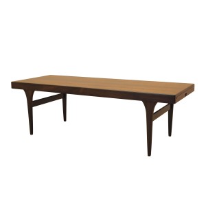 Palisandrowy stolik z wysuwanym blatem CFC Silkeborg, duński design lat 60.