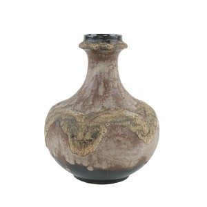 Wazon ceramiczny West Germany ze szkliwem spływowym, lata 70.
