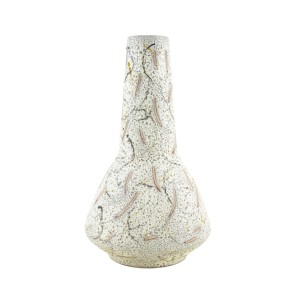 Wazon ceramiczny studio pottery z organiczną fakturą szkliwa, Dania, lata 70.