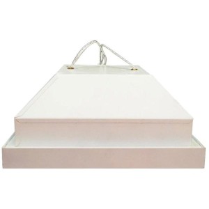Lampa sufitowa biała, duński design, lata 70, producent: Louis Poulsen
