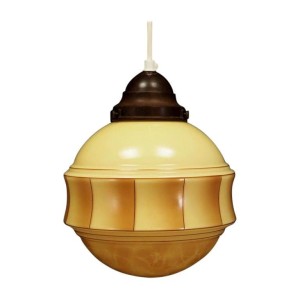 Lampa wisząca szklana, duński design, lata 70