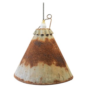 Lampa metalowa, styl industrialny, lata 50
