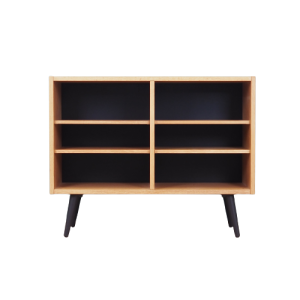 Regał jesionowy, duński design, lata 70, produkcja: Dania
