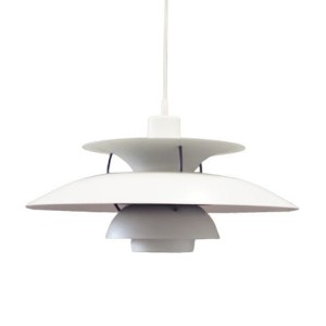 Lampa wisząca, duński design, lata 70, producent: Louis Poulsen