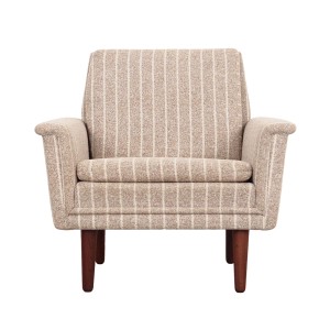 Fotel tekowy, duński design, lata 70, produkcja: Dania