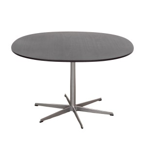 Stół jesionowy, duński design, lata 60, projektant: Arne Jacobsen, producent: Fritz Hansen