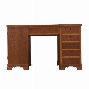 Biurko dębowe, duński design, lata 60, produkcja: Dania