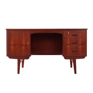 Biurko tekowe, duński design, lata 70, produkcja: Dania