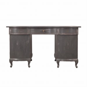 Biurko mahoniowe, duński design, lata 60, produkcja: Dania