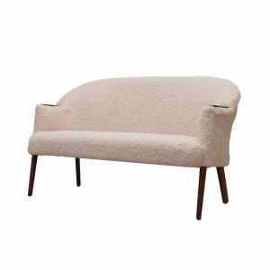 Sofa kremowa, duński design, lata 70, produkcja: Dania
