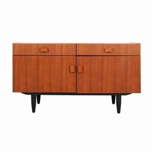 Szafka tekowa, duński design, lata 70, produkcja: Denka