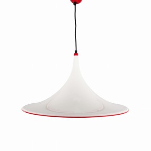 Lampa wisząca, włoski design, lata 70, produkcja: Włochy
