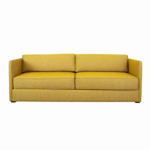 Sofa żółta, skandynawski design, lata 00