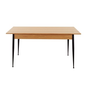 Stół dębowy, włoski design, lata 80, produkcja: Włochy