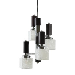 Lampa wisząca, włoski design, lata 70, produkcja: Włochy